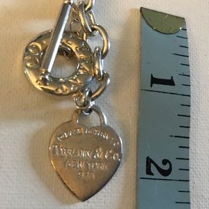 Tiffany inspired silver plated necklace 18” total